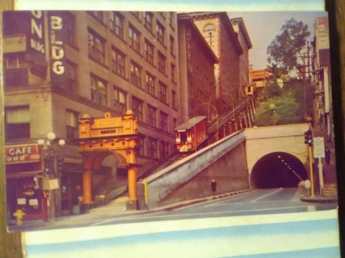 POSTAL DE COLECCIÓN ANGEL'S FLIGHT LOS ANGELES CALIFERIA - Imagen 3 de 12