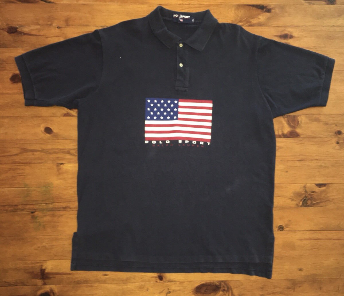 POLO SPORT RALPH LAUREN 90s ラガーシャツ XL Vintage 90s Polo Sport By Ralph Lauren Shirt Made USA Size