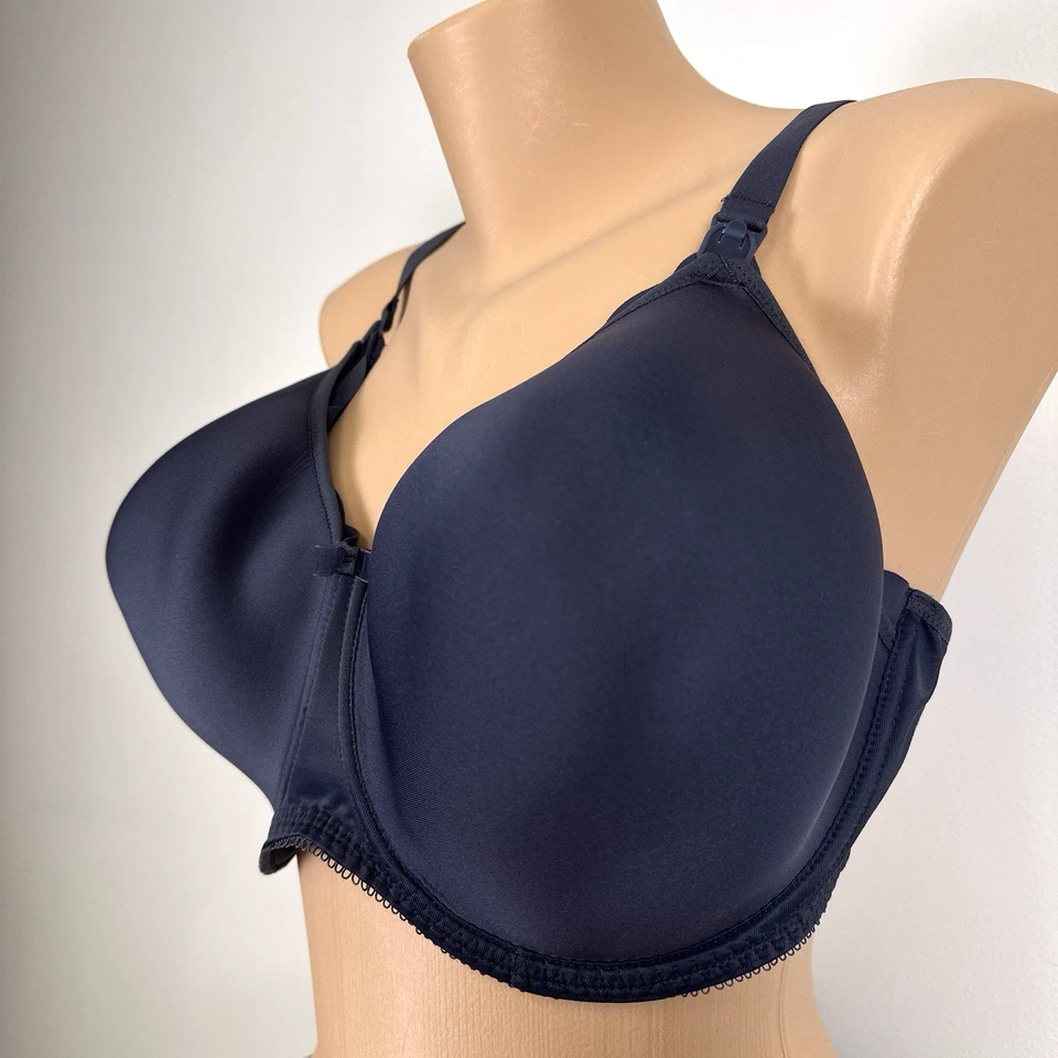 Freya Pure Sculpt Moulded Nursing Bra US Size 38I UK 38G Slate Dark Blue 1582 - Image 2 of 4