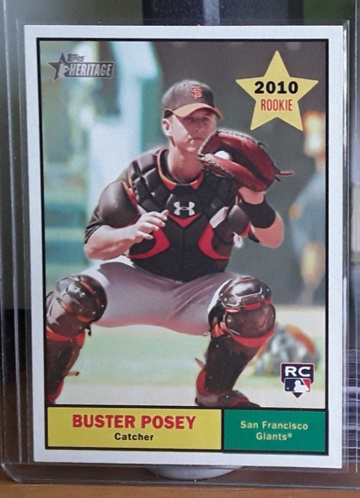 Topps Heritage 2010 Buster Posey RC #114 San Francisco Giants NM Rookie