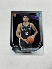Dylan Harper 2025-26 Topps Bowman Chrome Basketball Rookie Card # BCV-2 Spurs RC