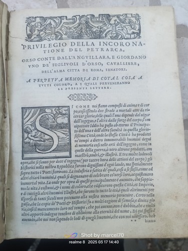 ALESSANDRO VELLUTELLO PETRARCA 1563 CARLO GROTTA TRENTO BEVILACQUA VENEZIA - Foto 5 di 7