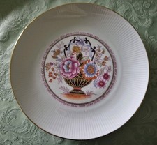 Piatto Da Portata Porcellana Bavaria Filo Oro Da Collezione Monika Elegante 