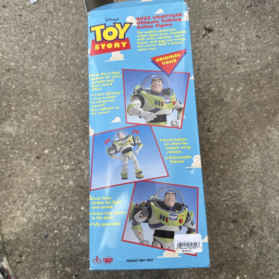 Toy Story Buzz Lightyear Ultimate Talking Action Figure 1st Edition 1995 15 - Image 4 of 4