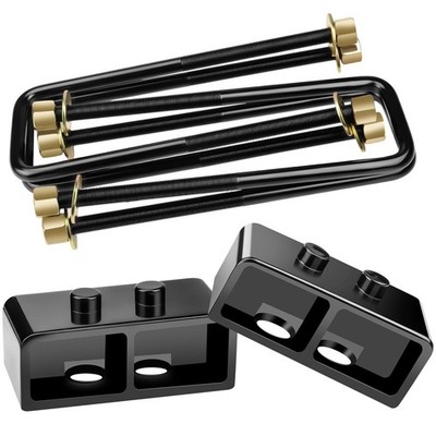 2'' Rear Lift Block Kit w/ U-Bolts Fit 2004-2022 Ford F-150 2WD 4WD Leveling
