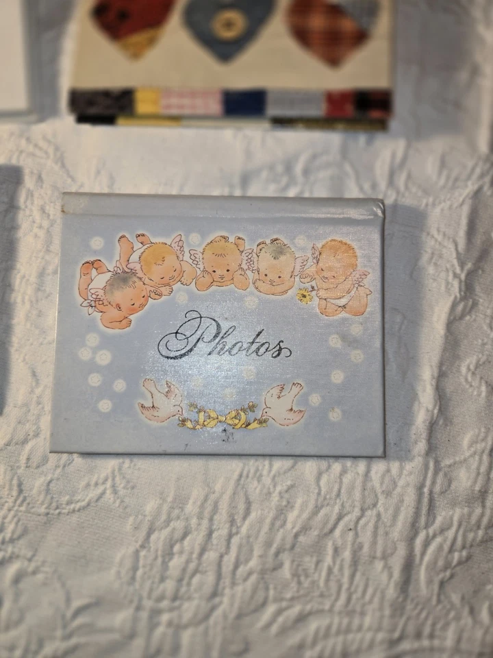 Juego de cuatro álbumes de fotos vintage fotos 4x6 sin usar. Bebé niño y recién nacido Foto 4 de 4