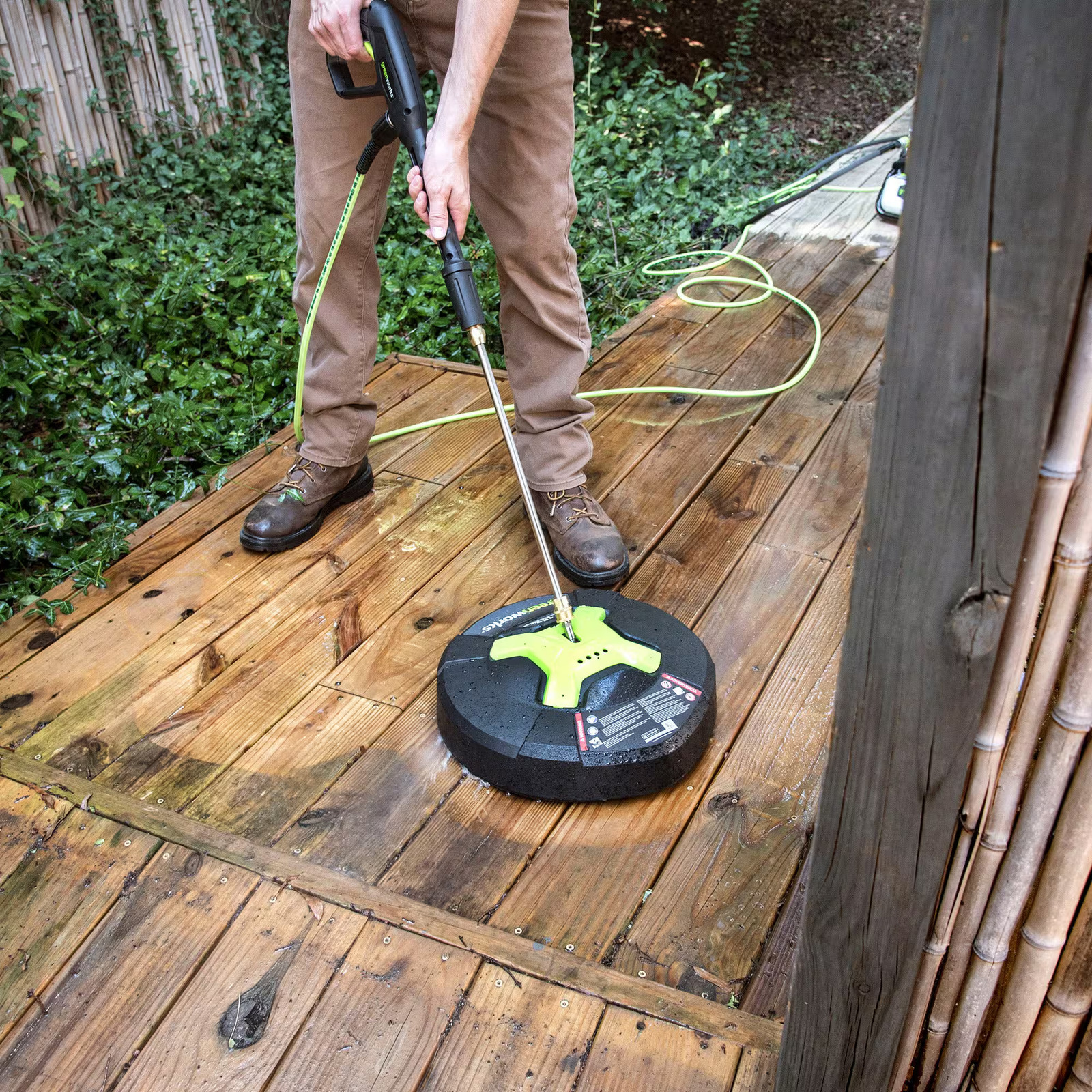 Greenworks - 15" Pressure Washer Surface Cleaner Attachment (3100 PSI MAX) - ...