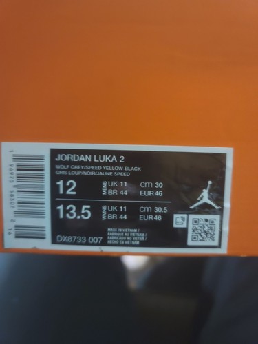 Size 12 - Jordan Luka 2 All-Star Wolf Grey/Speed Yellow Basketball Sneakers - 第 9/9 張圖片