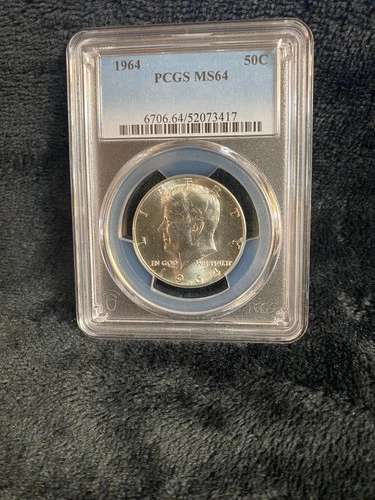 !964 PCGS MS64 Kennedy Half Dollar (Blast White) Super Coin
