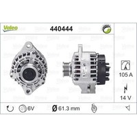 Valeo Generator Lichtmaschine 105A 14V FüR Opel Astra H Kasten Vectra C
