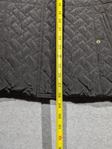 Giacca trapuntata Cole Haan Signature donna media nera full zip vita regolabile - Foto 17 di 20