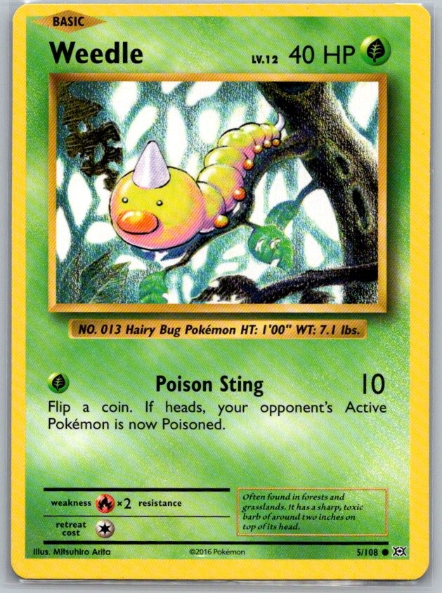 Weedle Common XY - Evolutions 5/108 NM