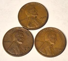 1938 P, D & S Lincoln Wheat Cent, Penny,  Fine Condition