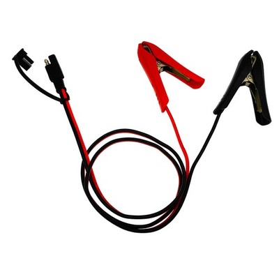 [Updated Version] 3.2FT Battery Clip-on Crocodile Clamps to SAE Connector, 14...