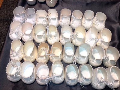 Cabbage Patch Kids/Doll Clothes/Shoes White Lace Up Shoes