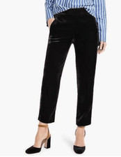 J.Crew black velvet easy pull on pant size 6