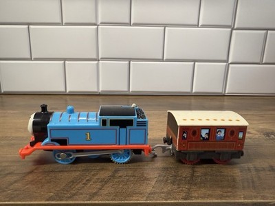 Mattel Trackmaster Thomas the Train Motorized Engine 2013 Gullane Red/Blue WORKS