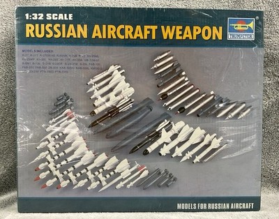 Trumpeter 3301 1/32 scale Russian Aircraft Weapons Set.  Scale Plastic Model Kit