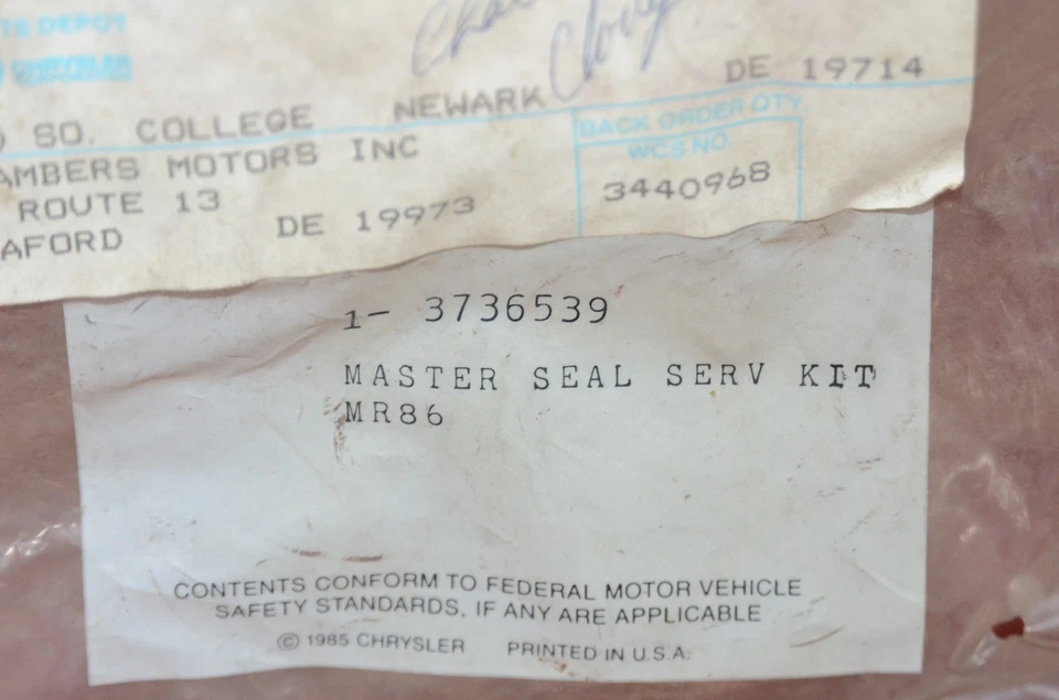 Nuevo de Lote Antiguo 1978-1981 Dodge M600 Camión Dirección Asistida Eje de Engranaje Kit Mmopar 3736539 Foto 3 de 4