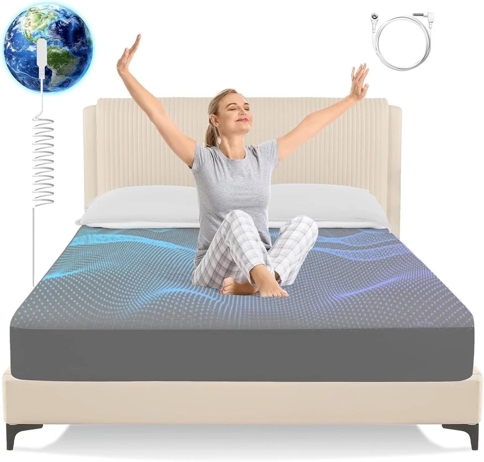 90% Organic Cotton + 10% Silver Fiber - King Size Bed Sheet - Image 3 of 4