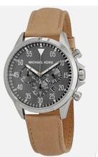 Michael Kors Gage Men's Chronograph Brown Leather Watch MK8616
