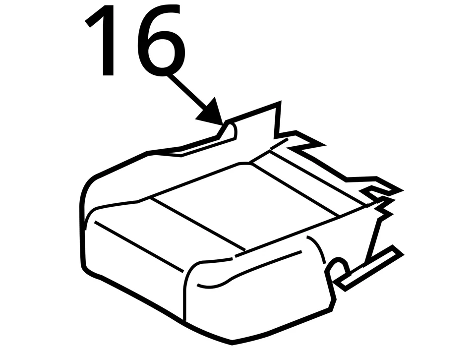 Ford Transit 2015-2016-150 Transit-350 cubierta asiática - asiento trasero cojín CK4Z9963804EC Foto 3 de 3