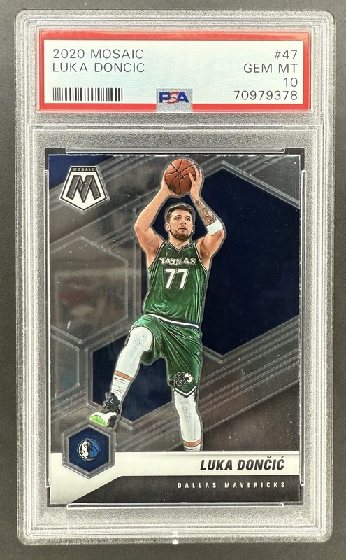 Luka Doncic 2020 Mosaic #47 PSA 10 Gem Mint Dallas Mavericks LA Lakers THRILL