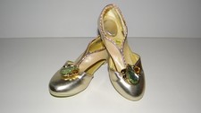 Disney Princess Tiana Gold Jeweled Costume Dress Up Custom Shoes Size 13/1