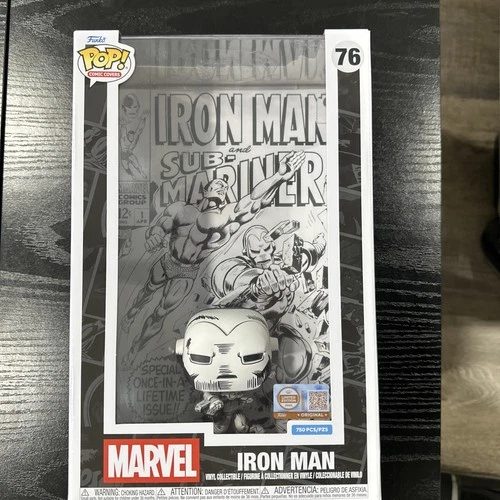 GRAIL Funko Pop! Comic Covers Iron Man #1 (Black & White) LE 750 In Hand