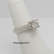 1CT Natural Diamond Engagement Anniversary Wedding Bridal Ring 14K White Gold