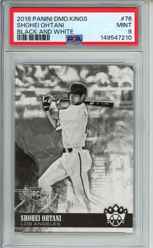 2018 Panini Diamond Kings Black & White #76 Shohei Ohtani Rookie (RC) PSA 9 Mint