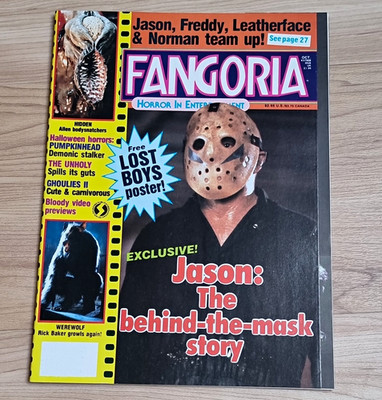 Fangoria #68 Oktober Jason Behind-the-Mask Story Horrorfilme Poster EN