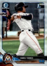 2018 Bowman Chrome #BCP207 Chris Torres Prospects Refractor #/499