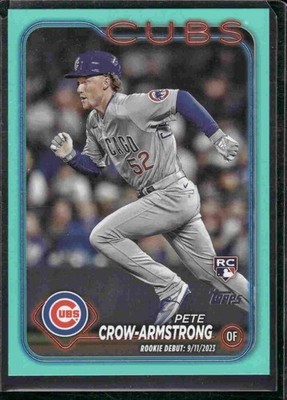 2024 Topps Update Series - Rookie Debut Pete Crow-Armstrong #US91 Aqua (RC)