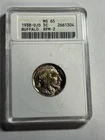 1938-D/D Buffalo Nickel MS65 5c ANACS Soapbox Holder Great Strike