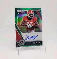 TRE' MCKITTY 2021 Prizm Draft Green Holo Autograph Rookie BUFFALO BILLS GEORGIA 