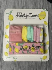 Original MakeUp Eraser 7-Day Set, featuring a lemon theme and bonus laundry bag