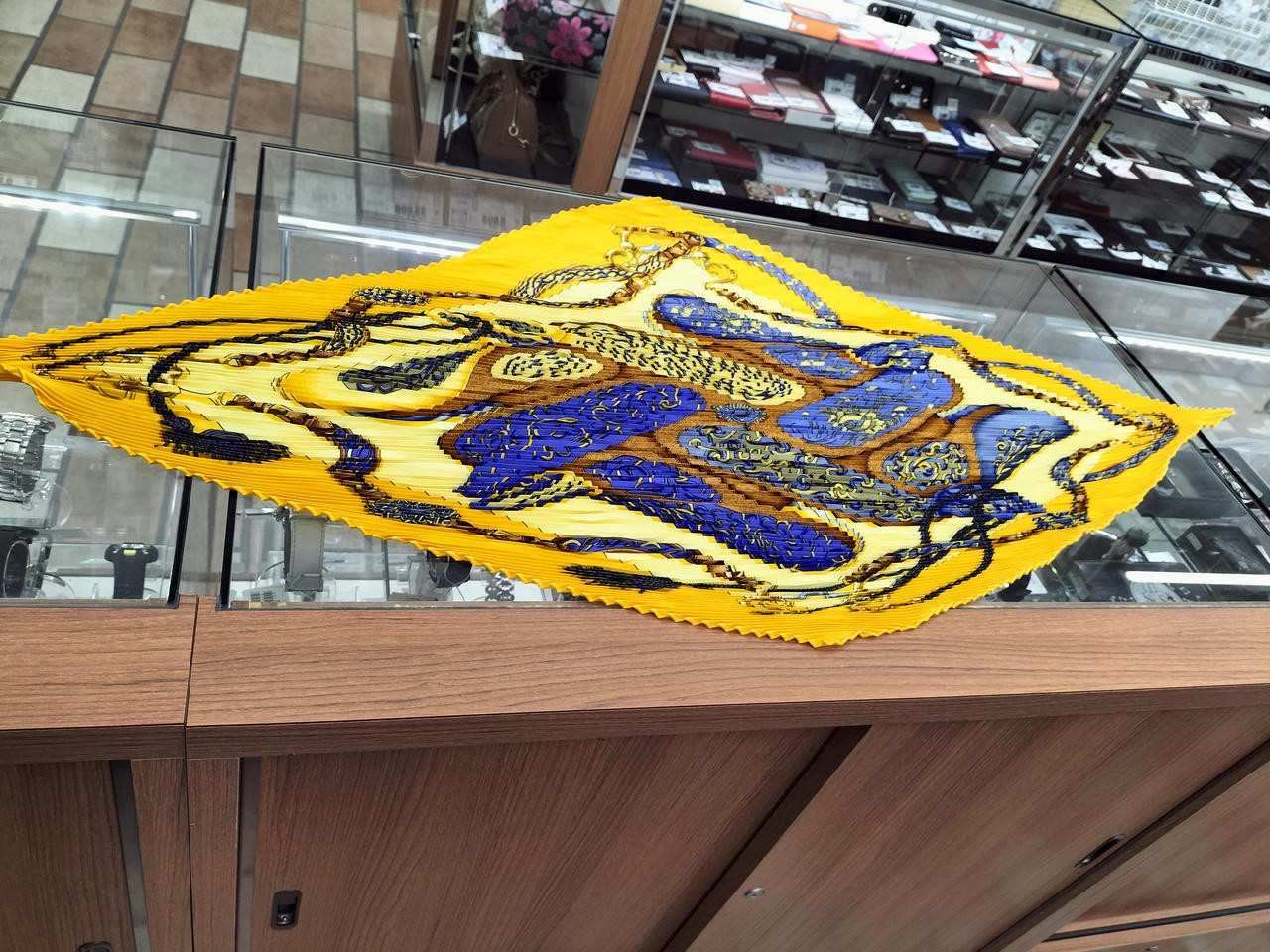 HERMES Silk Pleated Scarf in Luxe Prints and Colors  