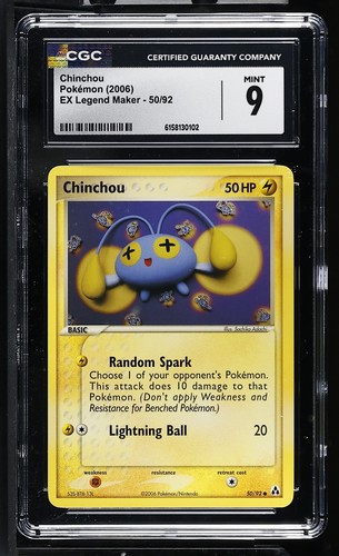 Chinchou graded CGC 9 for sale on eBay