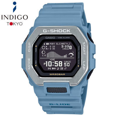 CASIO G-SHOCK GBX-100-2AJF G-LIDE Bluetooth Tide Graph Moon Data Watch Blue