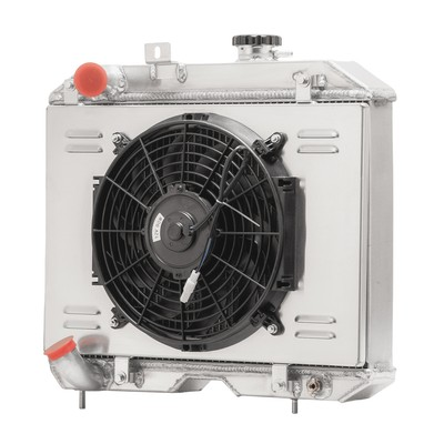 #ad #ad 4 Row Radiator Shroud Fan For 1941 1952 1951 Jeep Willys MB CJ 2A M38 Ford GPW $285.99