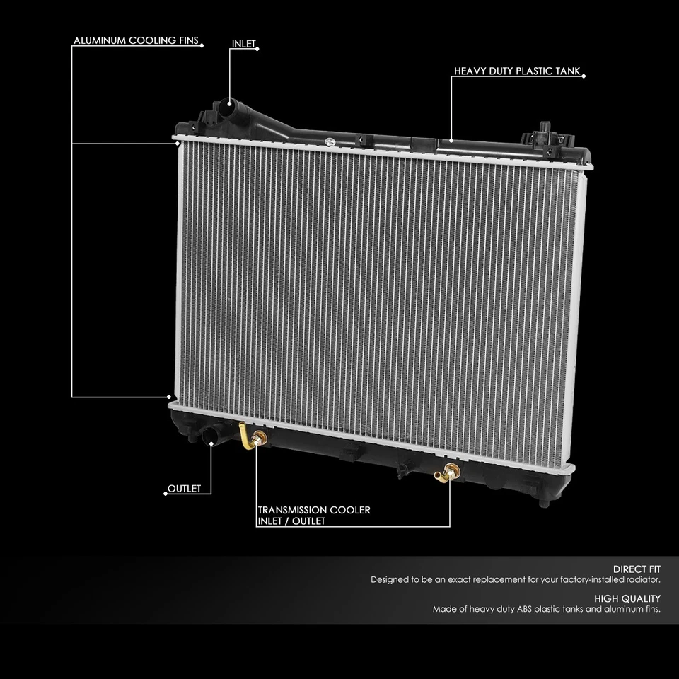 Для 2009-2013 Suzuki Grand Vitara 2,4 л радиатор оригинальный стиль алюминиевый сердечник 13136 - Изображение 2 из 4