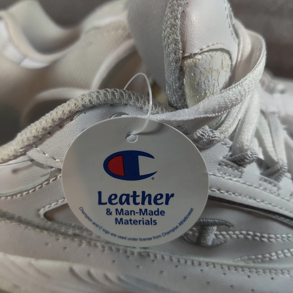 Champion Zapatillas Mujer 11 ANCHAS Cuero Blanco Cómodas Sin Marcas Antideslizantes Foto 2 de 4