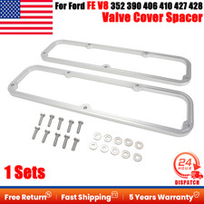 Valve Cover Spacers 12 Inch For Ford Fe V8 352 390 406 410 427 428 1set