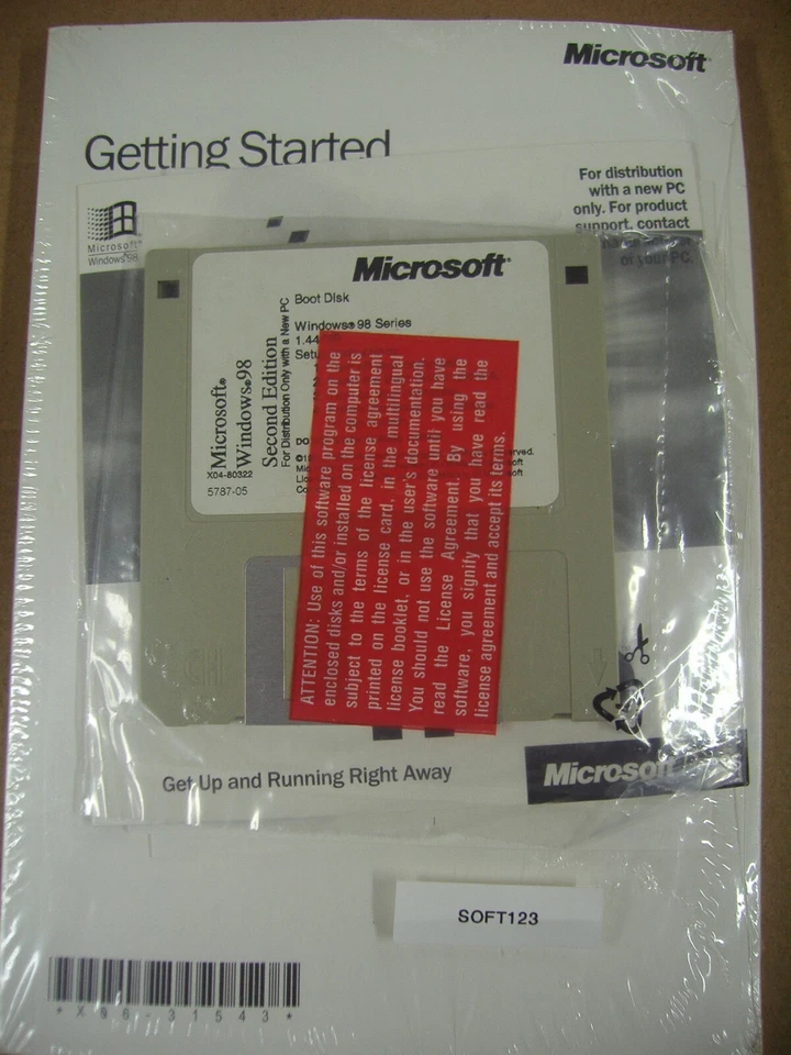 MICROSOFT WINDOWS 98 SE SECOND EDITION FULL OPERATING SYSTEM MS WIN 98SE =NEW= - Image 4 of 4