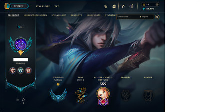 League of Legends (LAST BOTH SEASON PLATIN ACCOUNT NOW FRESH UNRANKED)