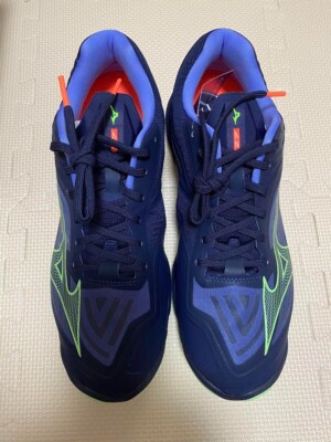 MIZUNO WAVE LIGHTNING Z7 V1GA2200 11 Lila/Grün Unisex Volleyballschuhe 29,5 cm