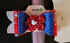  Patriotic Hair Bows Assortment Multi-layered bows to Choose from