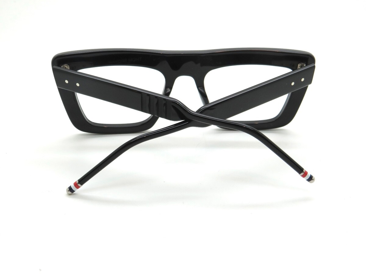 THOM BROWNE TBX415-52-01 BLK Black Authentic 52mm Eyeglasses THOM BROWNE TBX415-52-01 BLK Black Authentic 52mm Eyeglasses