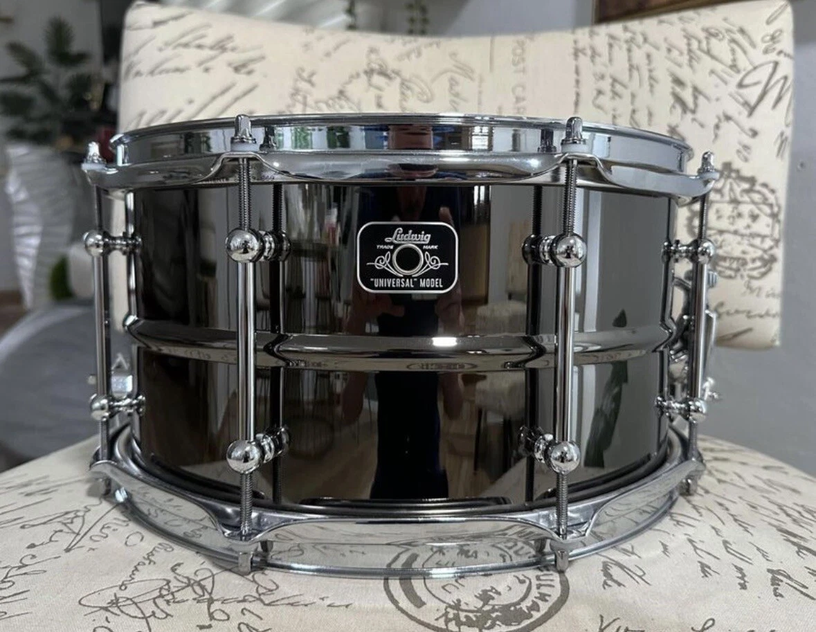 Drum　Universal　Brass　Black　Snare　eBay　Ludwig　13x7